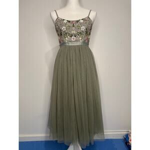 Needle and Thread Tulle and Sequin Knee-Length Dress US 2